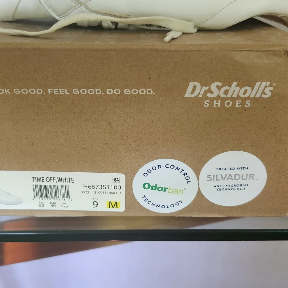 Dr. Scholl's Off-White Leather  Platform Shoes Size 9 - Picture 5 of 5